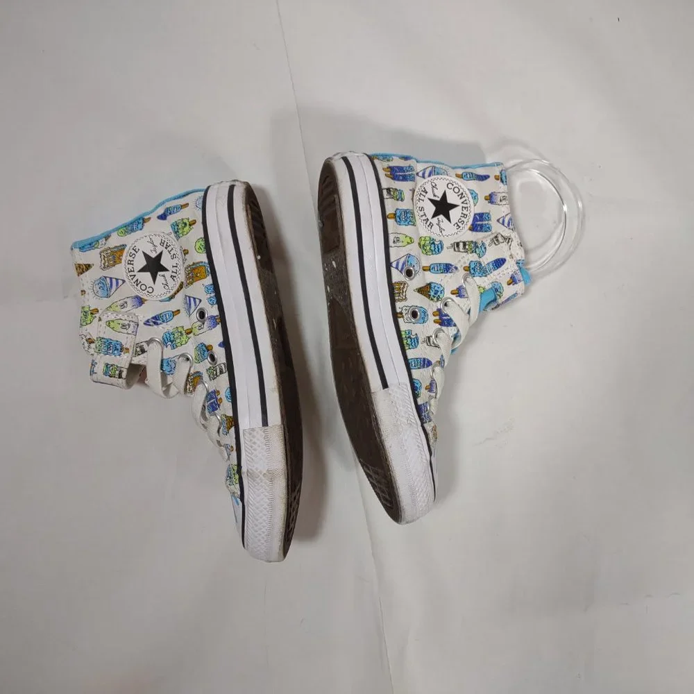 Converse All Star Frozen Treats CTA Ice Cream High Tops Girl's Size 13 Canvas